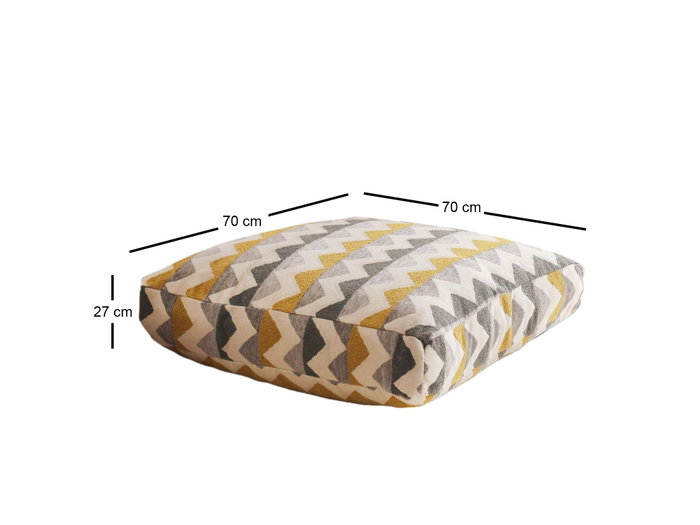 Atelier Del Sofa Cojín TEDDY Multicolor 70x27x70 cm 100% Tela TEDDY para Sofá y Hogar